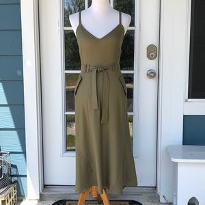 A.L.C. Olive Green High Low Dress